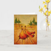 Carte blank notecard with artwork by Marabeth Quin (Fleur jaune)