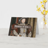Carte Blank Thinking of You Greeting Card - Henry VIII (Fleur jaune)