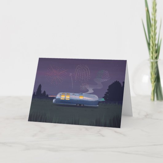 Carte Blank Trailer Silver RV & Night Sky (Devant)