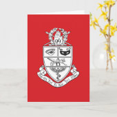 Carte Blason de Kappa Psi (Fleur jaune)