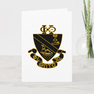 Carte Blason de Phi Chi Theta Or et Noir