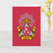 Carte Blason Phi Sigma Kappa (Fleur jaune)