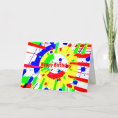 Carte Blast d'anniversaire (Devant)