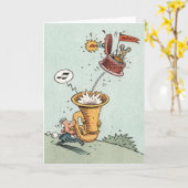 Carte Blast d'anniversaire ! (Fleur jaune)