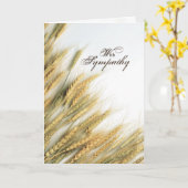 Carte Blé de sympathie (Fleur jaune)