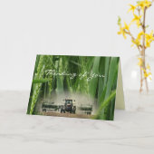 Carte Blé Kansas 2862 3-2- personnaliser à toute occasio (Fleur jaune)