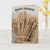 Carte Blé modifiable Vaisakhi joyeux (Fleur jaune)