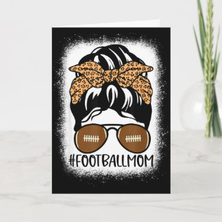Carte Bleached Football Mom Life With Leopard And Messy