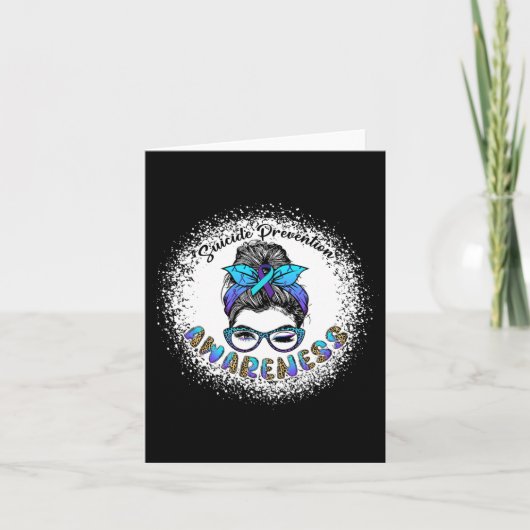 Carte Bleached Suicide Prevention Sensibilisation Bun Gi (Devant)