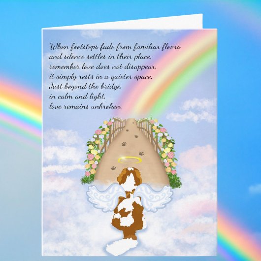 Carte Blenheim Cavalier Arc-en-Ciel Pont Sympathie Nuage