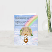 Carte Blenheim Cavalier Rainbow Clouds Bridge Sympathy (Devant)