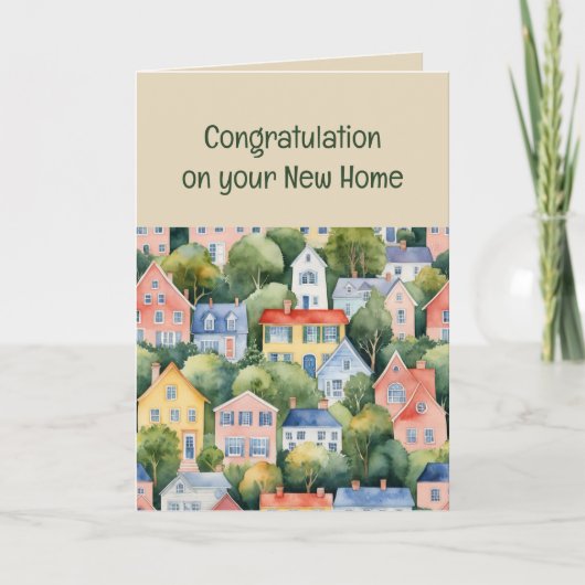Carte Bless this Home Félicitations pour New Home (Devant)