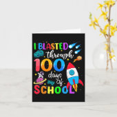 Carte Blessé Pendant 100 Jours D'École 100E Jour Enseign (Fleur jaune)