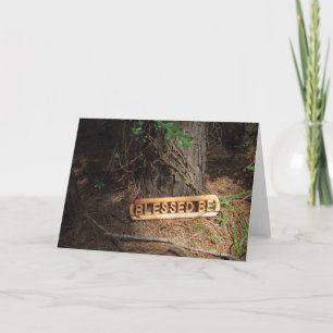 Carte Blessed Be in the Forest Greeting Card