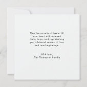 Carte Blessed Easter Watercolor Easter Cross Greeting (Dos)