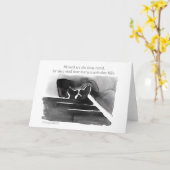 Carte "Blessed sont" la béatitude Rusé-À oreilles de (Fleur jaune)