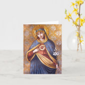 Carte Blessed Virgin Mary Greeting card (Fleur jaune)