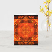Carte Blessing Abstrait Art Note Card (Fleur jaune)