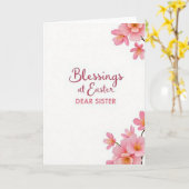 Carte Blessings At Easter Sister Card (Fleur jaune)