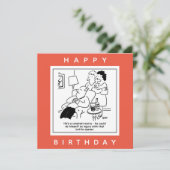 Carte Blessure avec un dessin de préoccupation d'ouvertu (Debout devant)