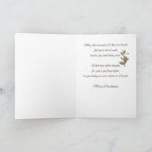 Carte Blessures de Noël de diacre Merci Scène de la Nati (Intérieur)