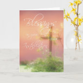 Carte Blessures d'installation, Félicitations, Baptiste (Fleur jaune)