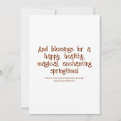 Carte Blessures Équinoxales de printemps de l'escargot m (Dos)