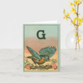 Carte bleu (Fleur jaune)