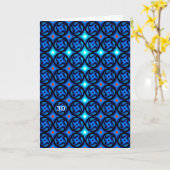 Carte Bleu  (Fleur jaune)