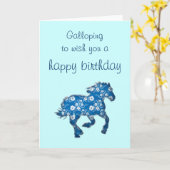 Carte bleu (Fleur jaune)