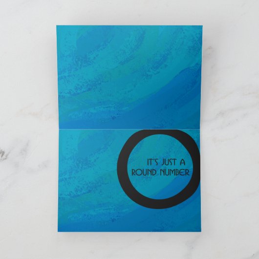 Carte Bleu 30 Décennie Anniversaire (Intérieur)