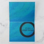 Carte Bleu 40 Décennie Anniversaire (Intérieur)