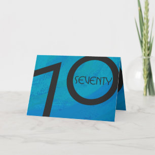 Carte Bleu 70 Décennie Anniversaire