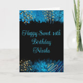 Carte Bleu alcool Encre douce 16 (Devant)