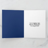 Carte Bleu blanc neige de Noël do-it-yourself message ar (Intérieur)