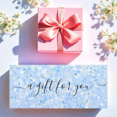 Carte Bleu blanc Parties scintillant cadeau d'affaires