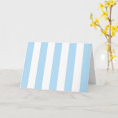 Carte Bleu, Blancs, Motif rayé (Fleur jaune)