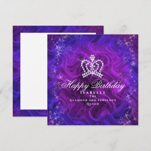 Carte Bleu citron pourpre (Devant / Derrière)