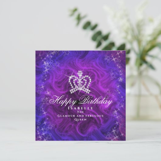 Carte Bleu citron pourpre (Debout devant)