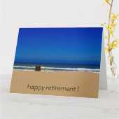 Carte bleu clair grand (Fleur jaune)