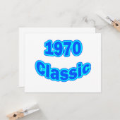 Carte Bleu classique 1970 (Devant/Arrière en situation)