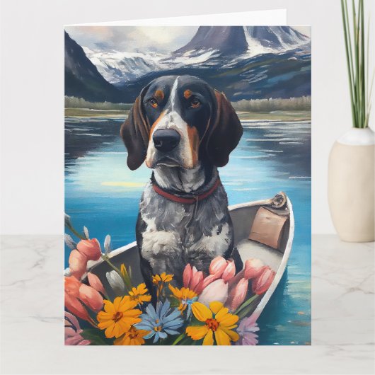 Carte Bleu Coonhound sur une pagaie : une aventure Pitto (Devant)