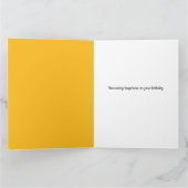 Carte Bleu Cute Dinosaur Balloon garçon fête d'anniversa (Intérieur)