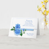 Carte Bleu Dahlia Anniversaire pour couple (Fleur jaune)