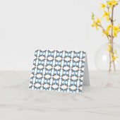 Carte Bleu Dala Horse Note (Fleur jaune)