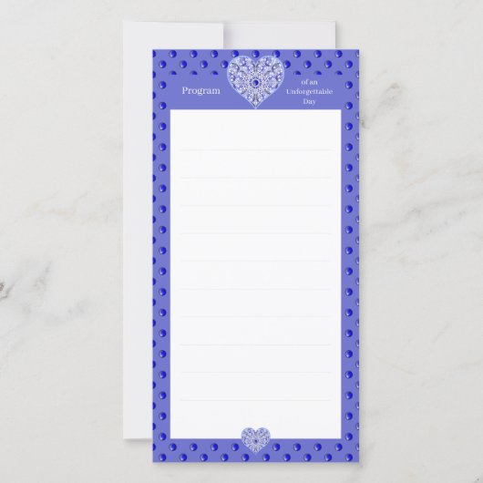 Carte Bleu de dentelle en céramique de Grèce (Devant)