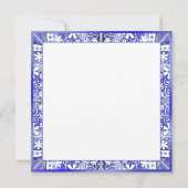 Carte Bleu de dentelle en céramique de Grèce (Dos)