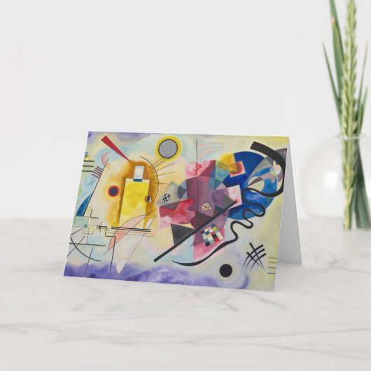 Carte Bleu de fard à joues de Kandinsky - de Jaune (Devant)