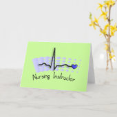 Carte Bleu de l'instructeur QRS de soins (Fleur jaune)