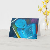 Carte Bleu de note de bot par Brad Hines (Fleur jaune)